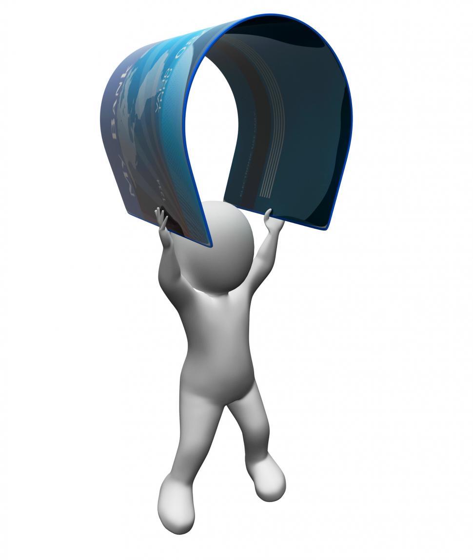 Free Image of Credit Card Indicates Broke Bankrupt And Render 3d Rendering 