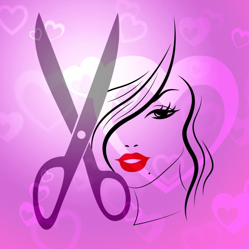 Free Image of Girls Haircut Represents Young Woman And Hairdo 