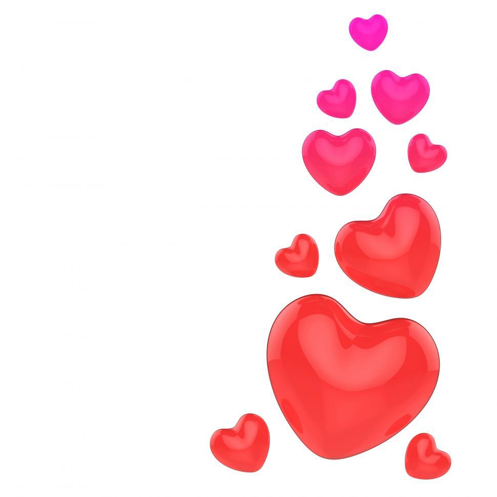 Free Image of Hearts On Background Mean Romantic Date Or Beautiful Wedding 