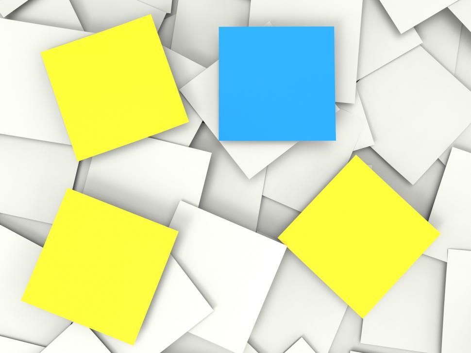 Free Image of Blank To Do Notes Shows Copyspace Memos And Notices 