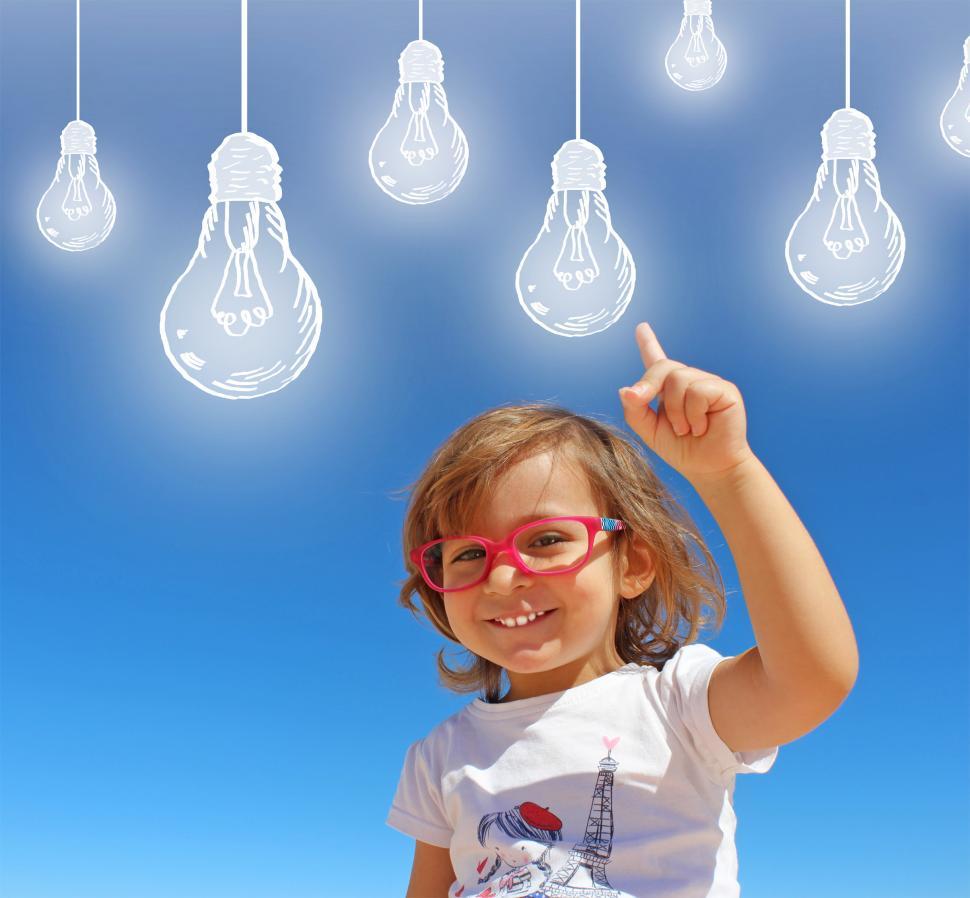 Free Image of Cheerful Smiling Child Having Ideas - Creativity and Imagination 