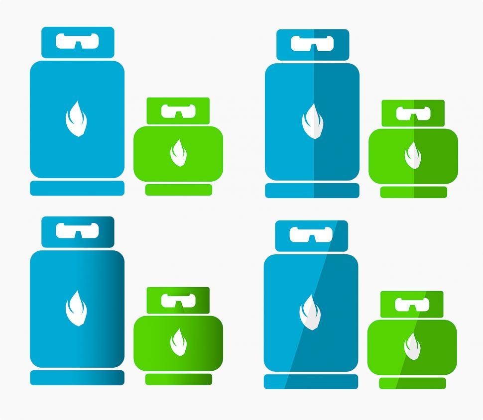 Free Image of Propane gas tanks 