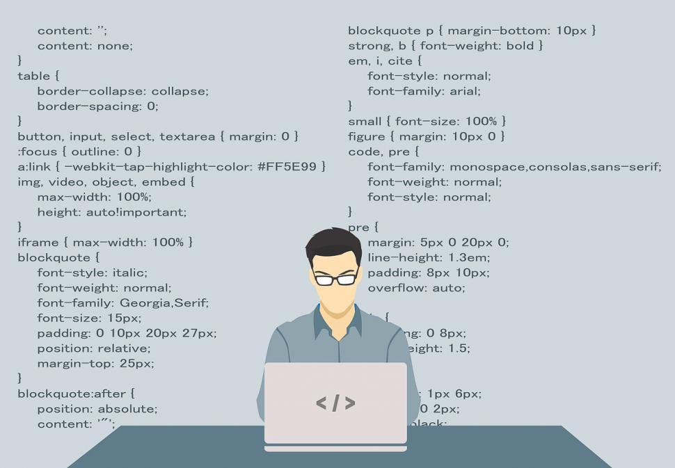 Free Image of Working with code 