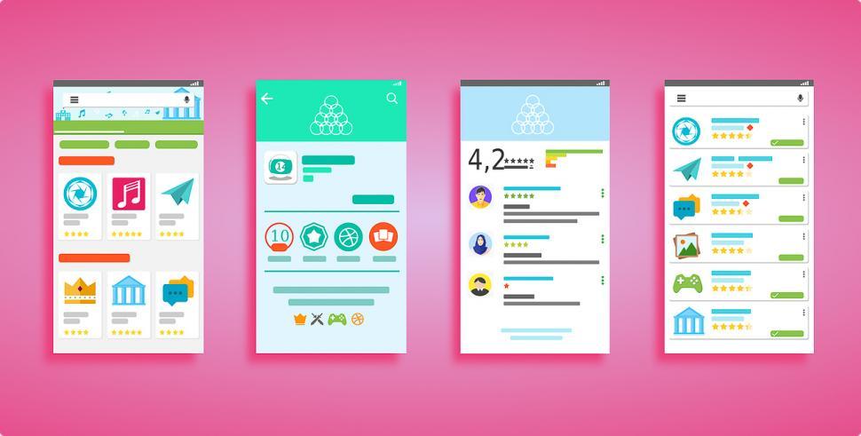 Free Image of Mobile app design 