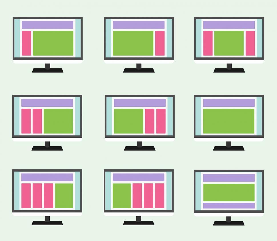 Free Image of Web design layouts 