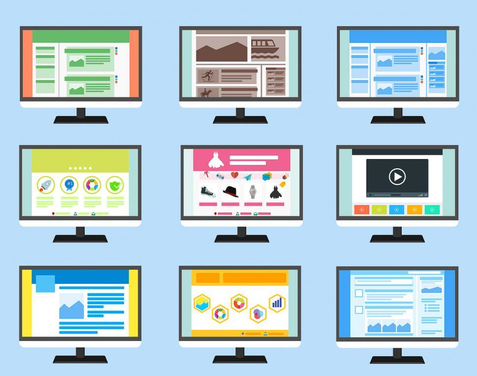 Free Image of Many web layouts 