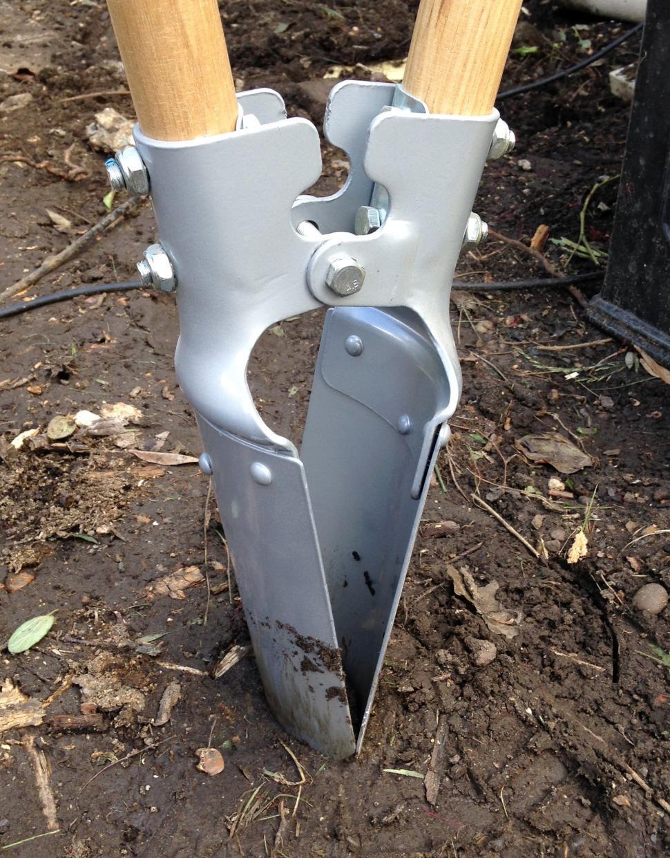 Free Image of Post hole digger above ground 