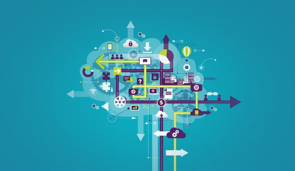 Free Image of Information Technology IT and Communications - Information Flow  