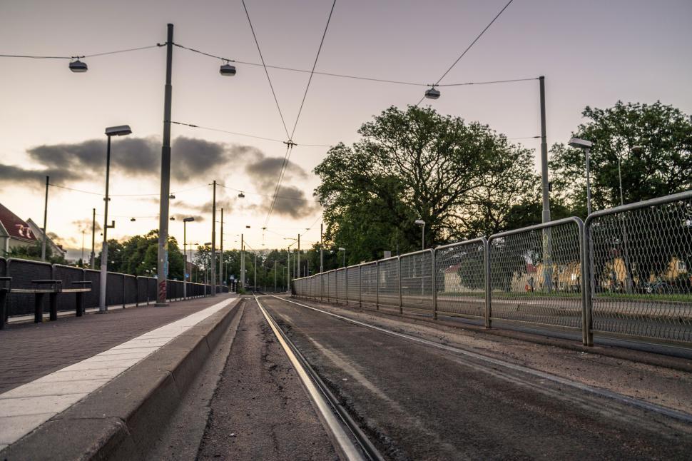 Free Image of Metro train station in the early morning  