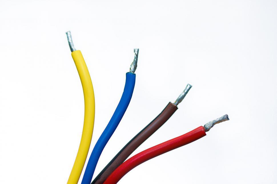 Free Image of Interconnected Wires in Close-up Shot 