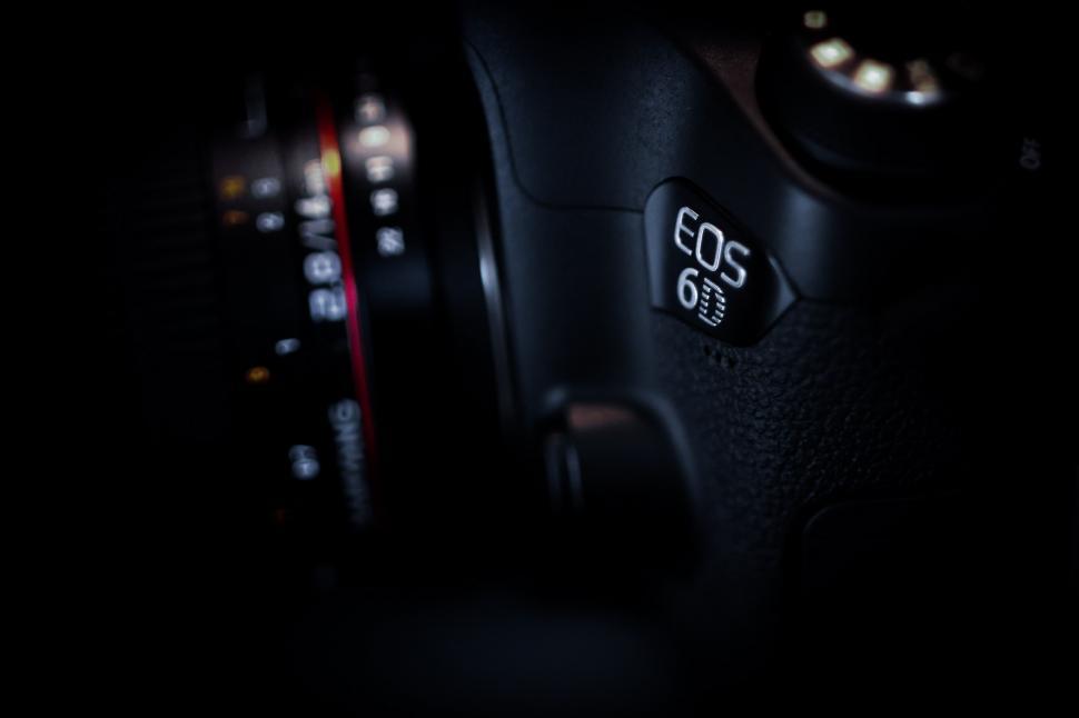 Free Image of Close Up of Camera in the Dark 