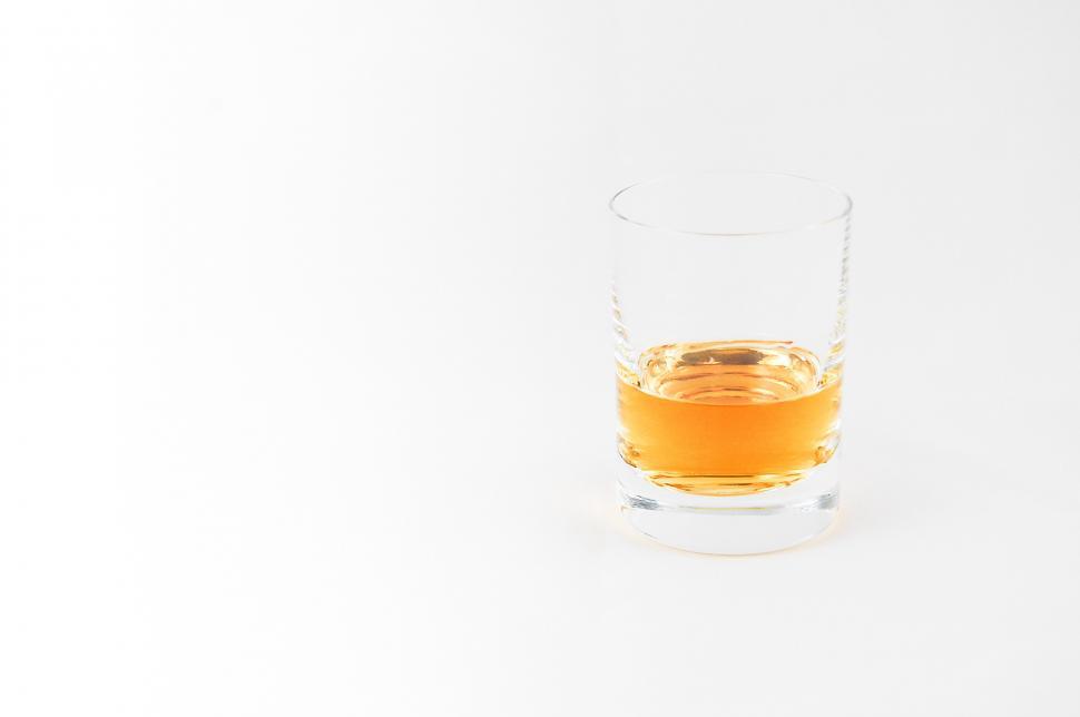 Free Image of Glass of Liquid on Table 