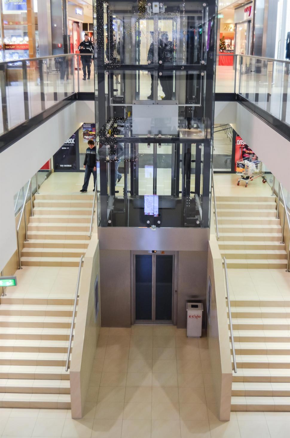 Free Image of Grand Building Interior With Numerous Stairs 