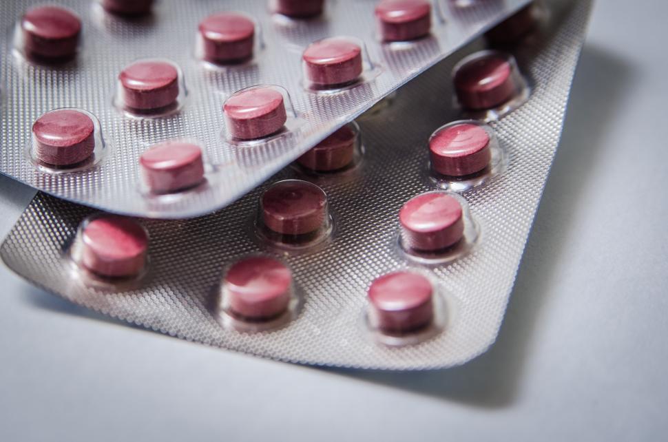 Free Image of Close Up of a Pack of Pills 