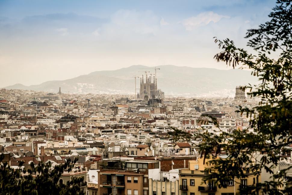 Free Image of City View From Hilltop 