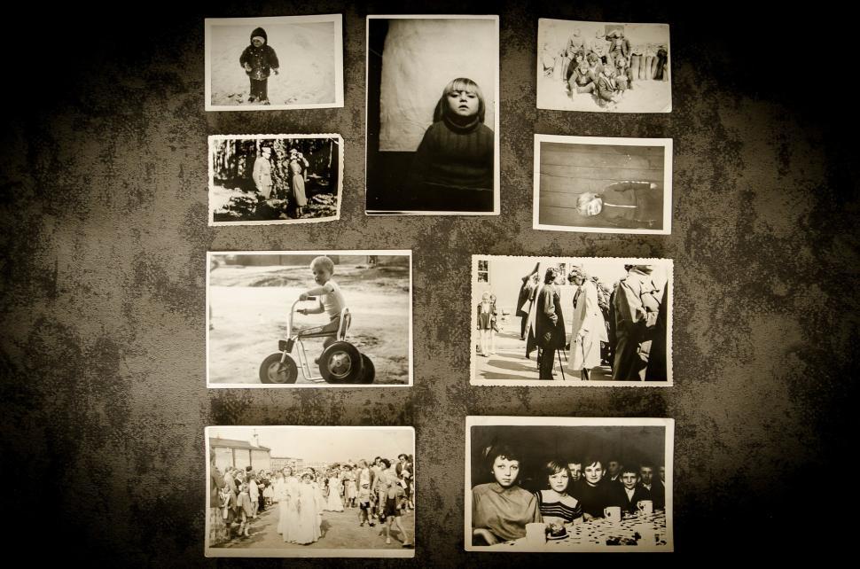 Free Image of Multiple Pictures Hanging on a Wall 