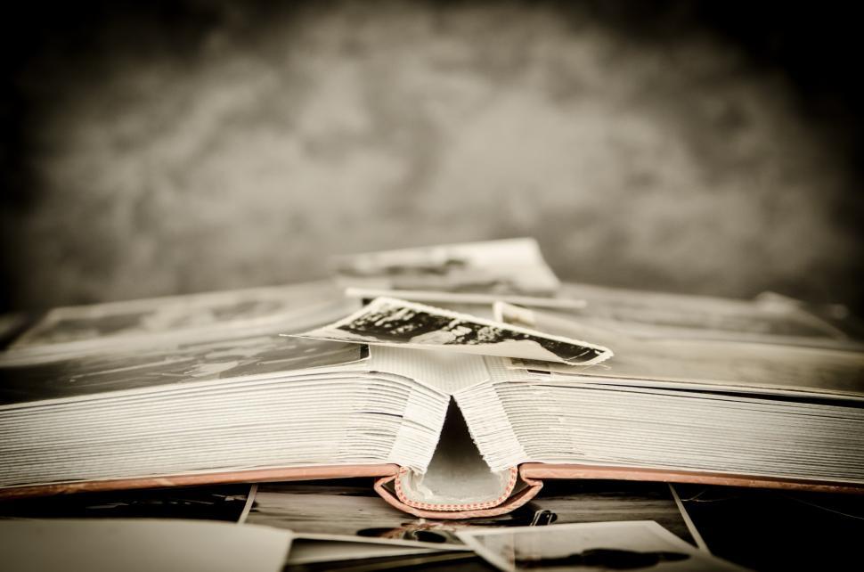 Free Image of Open Book With Scissors 