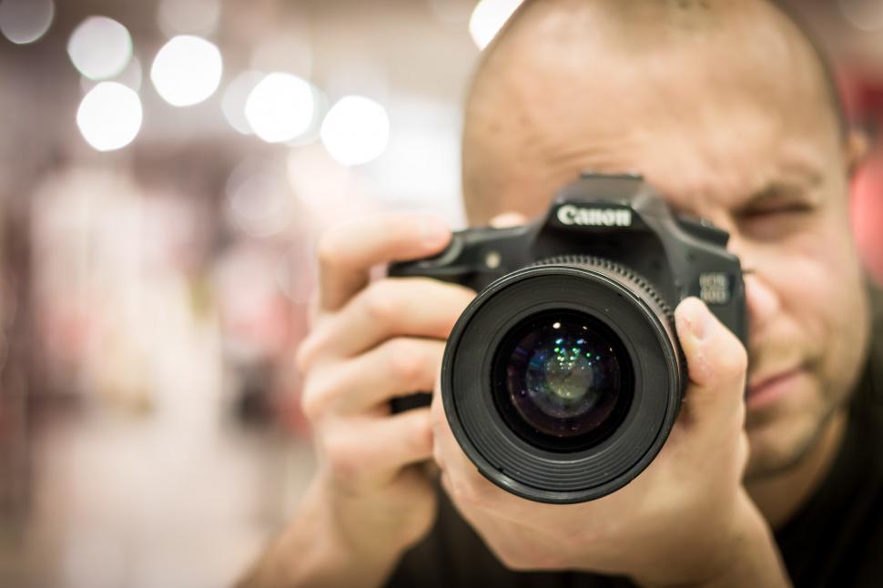 Free Image of Man Taking Selfie With Camera 