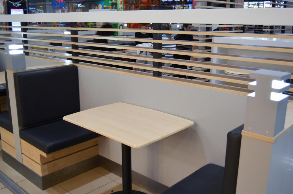 Free Image of Table With Two Chairs and Bench 