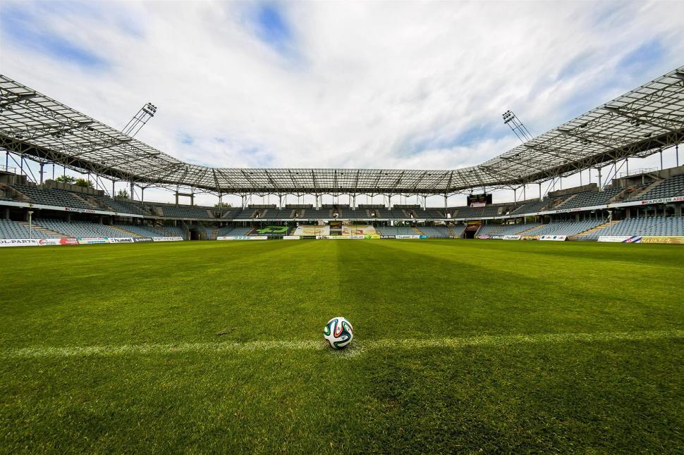 Free Image of Soccer Ball on Lush Green Field 
