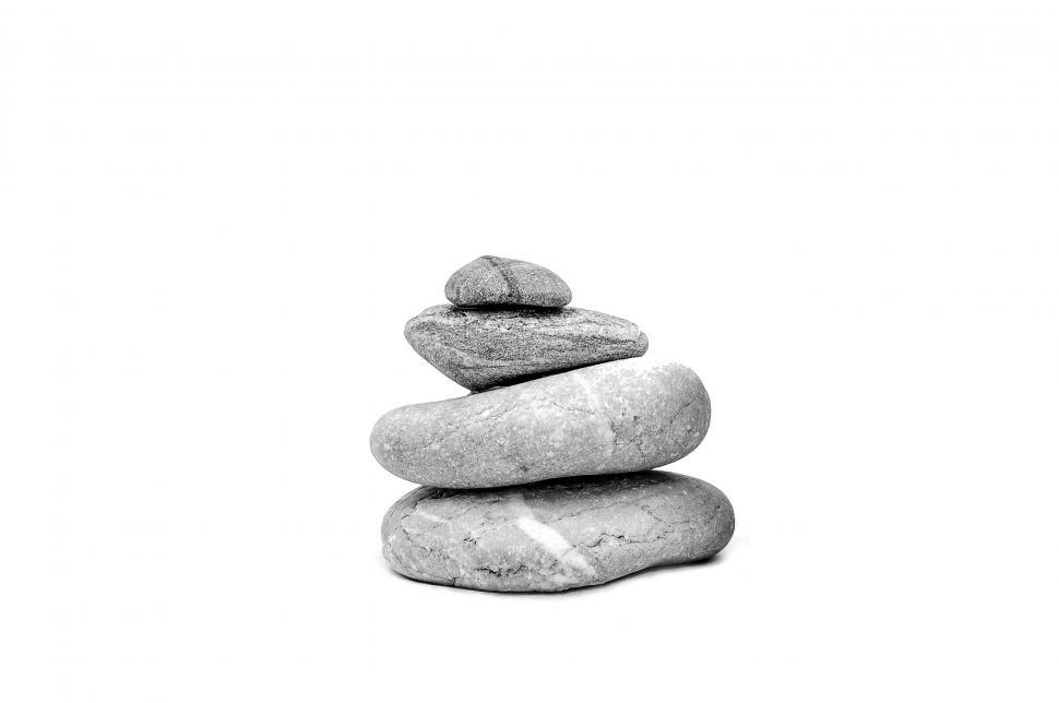 Free Image of Stack of Rocks Balanced on Top of Each Other 