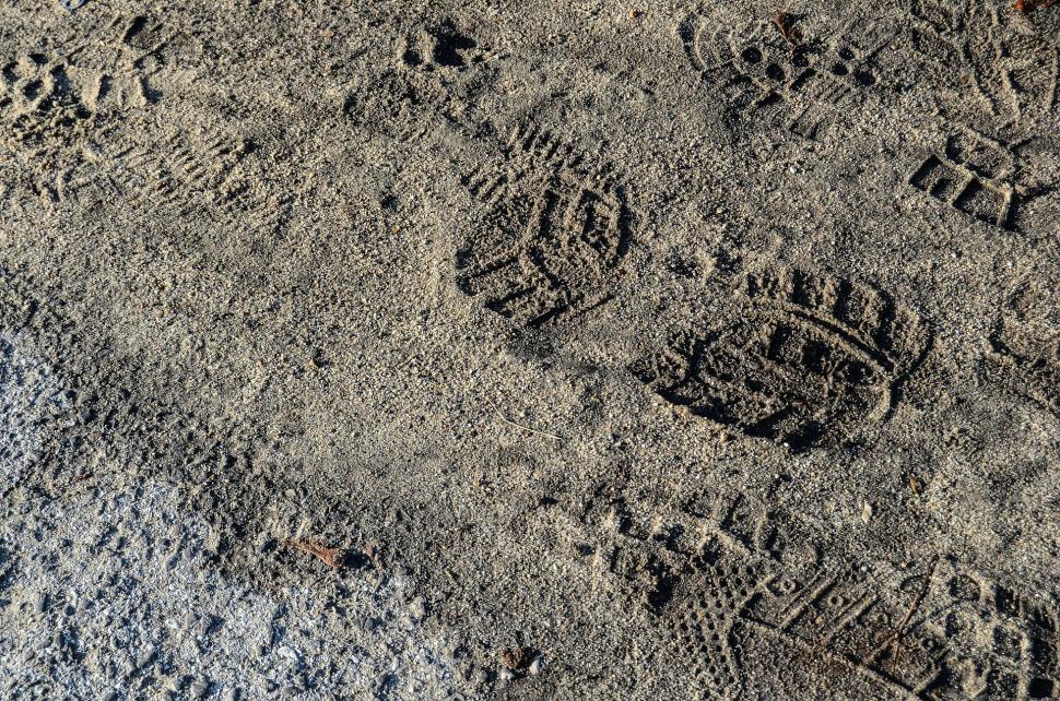 Free Image of Footprints in the Sand 