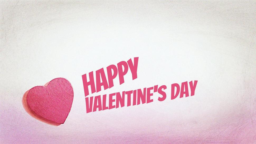 Free Image of Valentines Day Card With Heart Design 