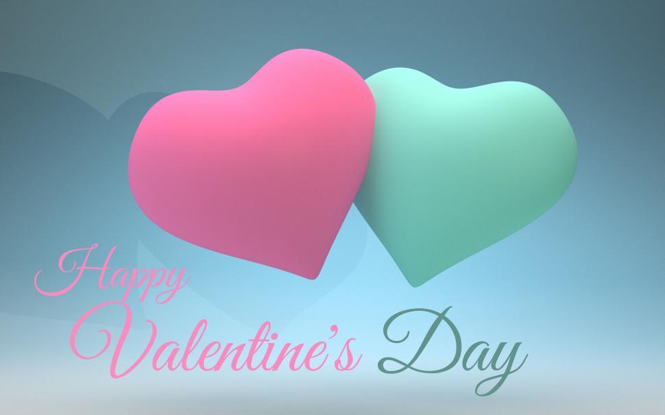 Free Image of Two Hearts Sitting Together 