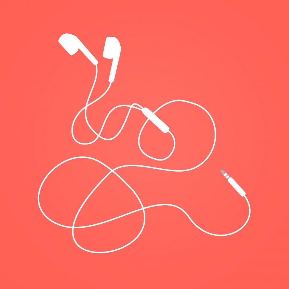 Free Image of Earphones - Earbuds Isolated 