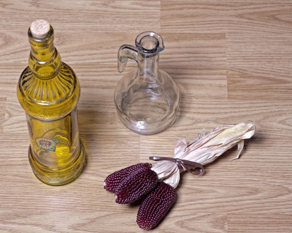 Free Image of Strawberry corn and bottles 