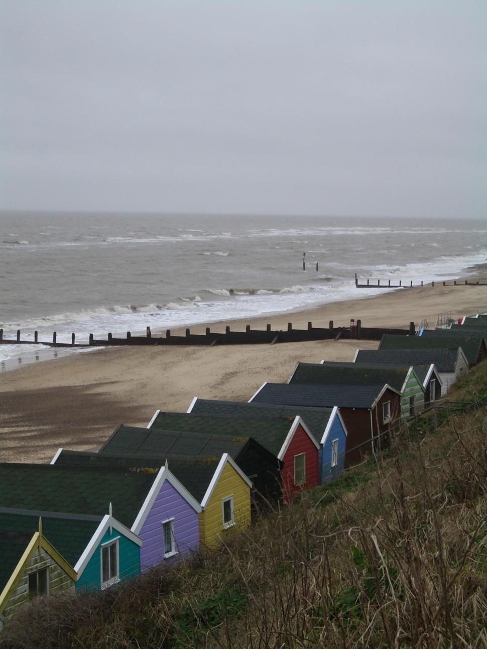Free Image of Beach Huts 