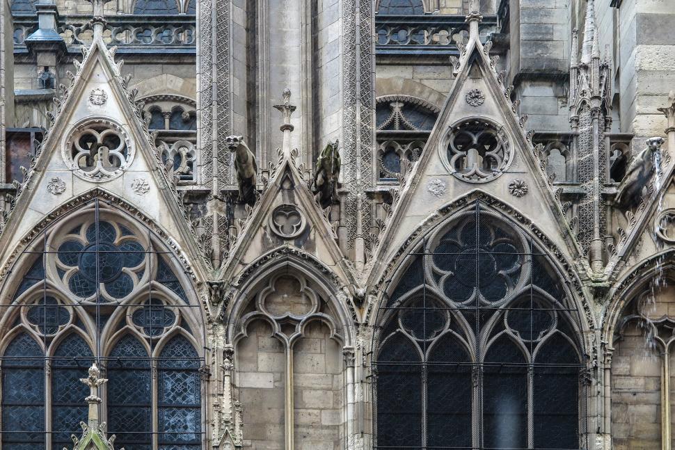 Free Image of Ornate Notre Dame cathedral 