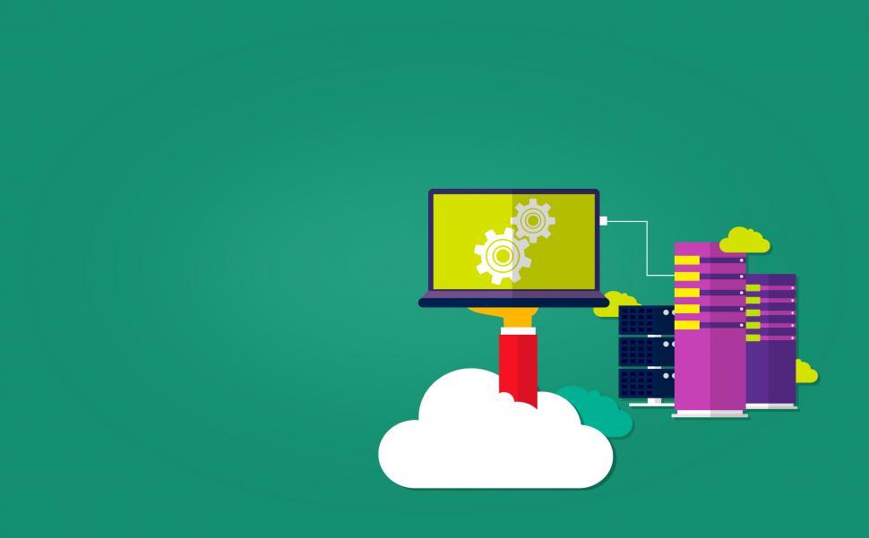Free Image of Datacenter Concept with Copyspace 