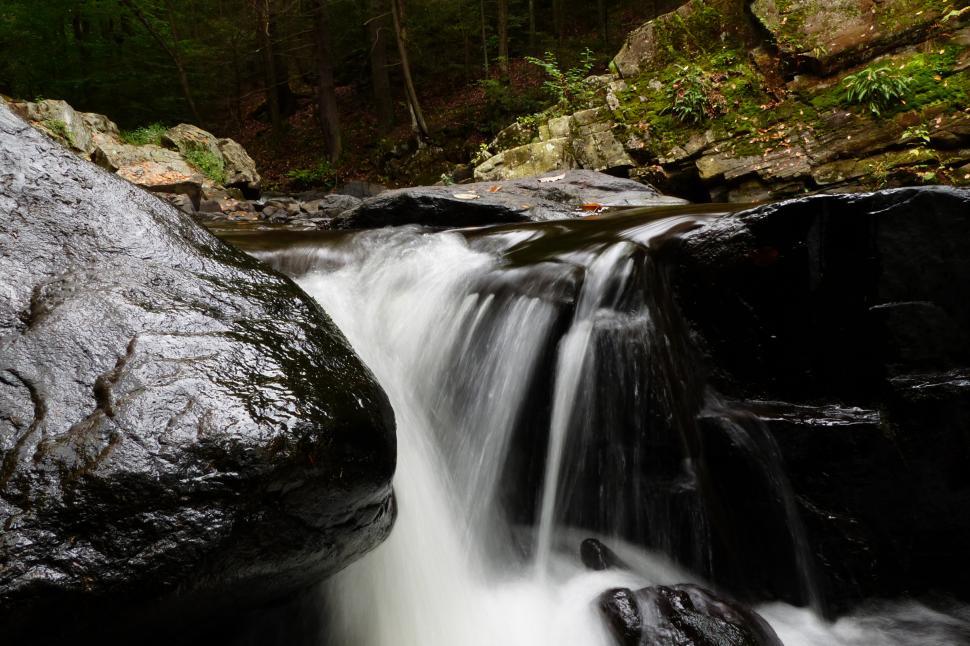 Free Image of Water and Wet Rocks 