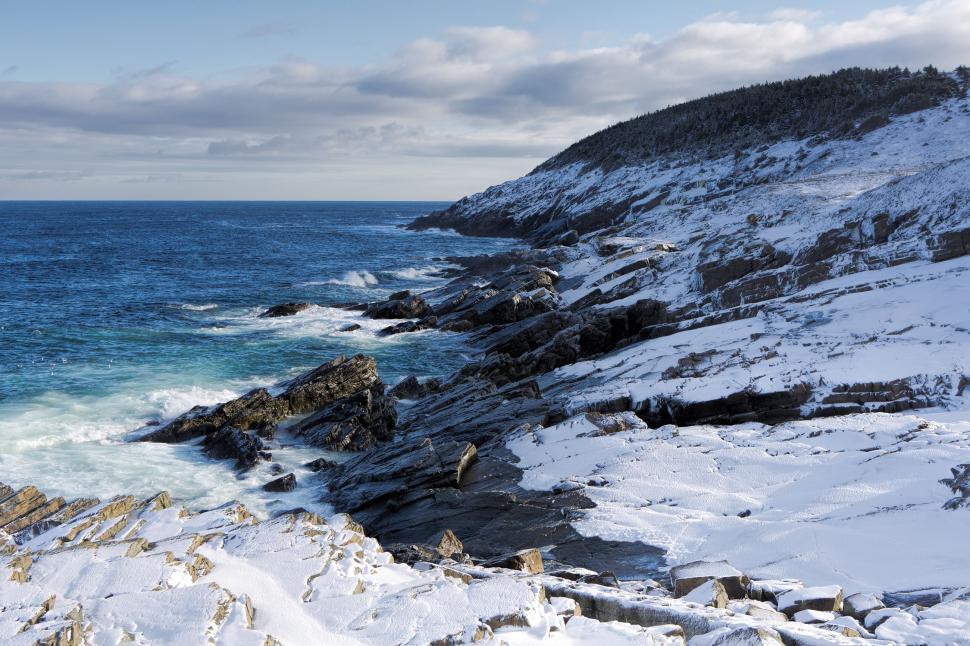 Free Image of Atlantic ocean in winter 