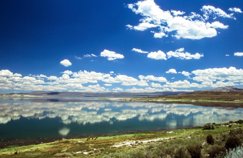 Free Image of Clouds reflection 