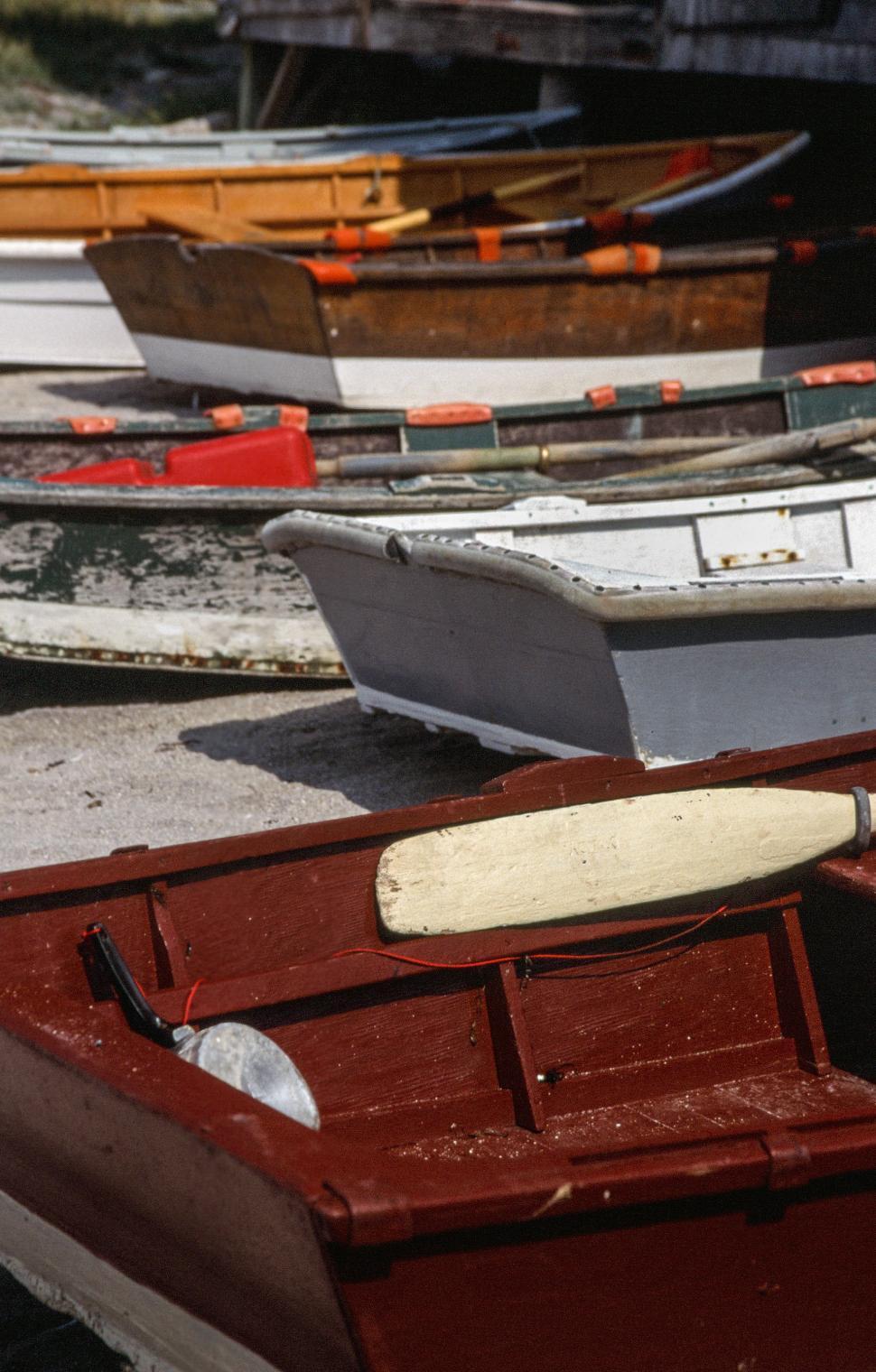 Free Image of Empty Boats Standing At Wooden Pier 