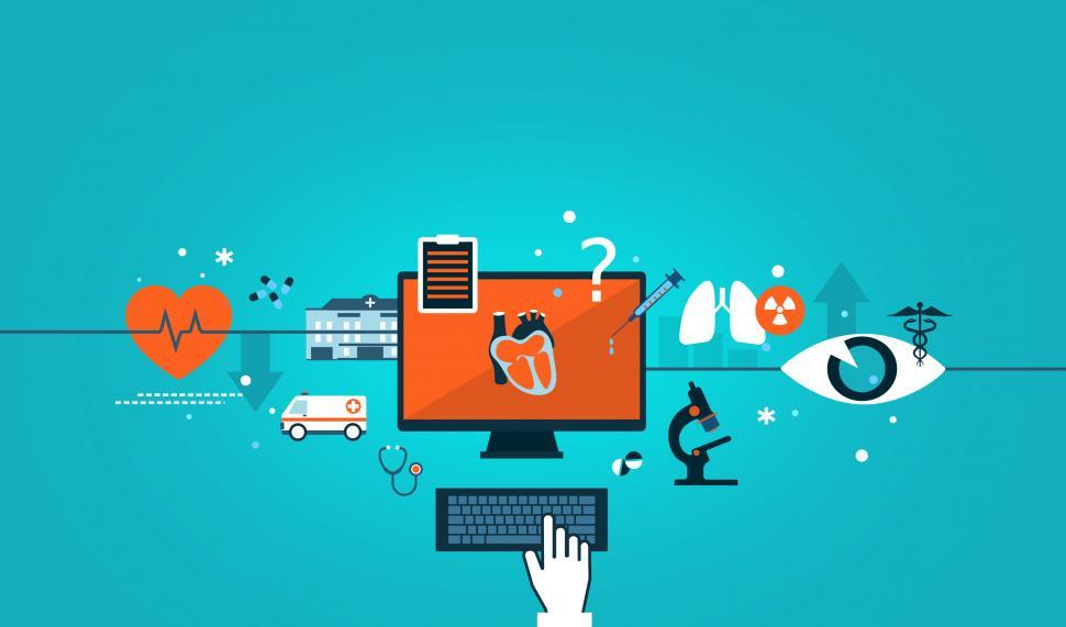 Free Image of Medical Technology Concept - Planning Heart Surgery 