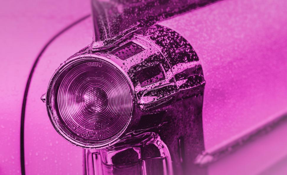 Free Image of Tail Light - Fifties Classic Car - Colorized 