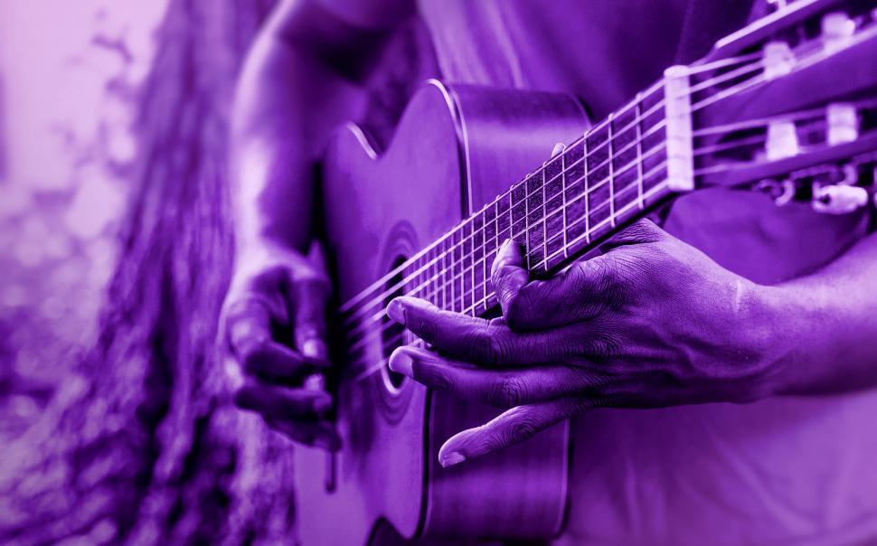 Free Image of Man Playing Acoustic Guitar 