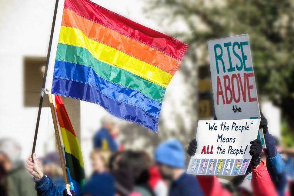 Free Image of Rainbow flag 