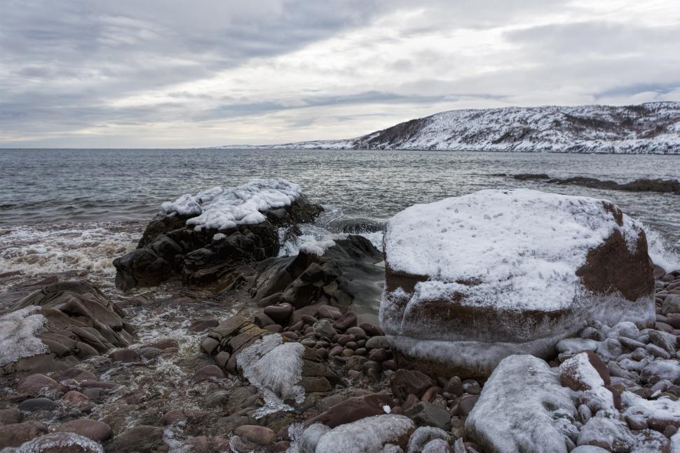 Free Image of Winter seascape 