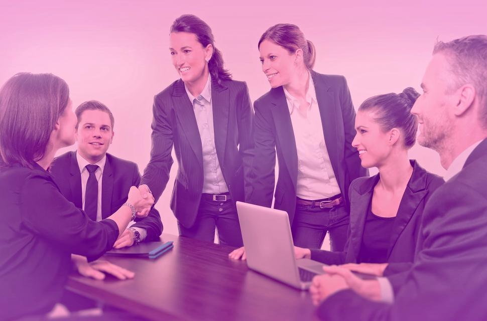 Free Image of Business Meeting - Colorized Hazy Looks 