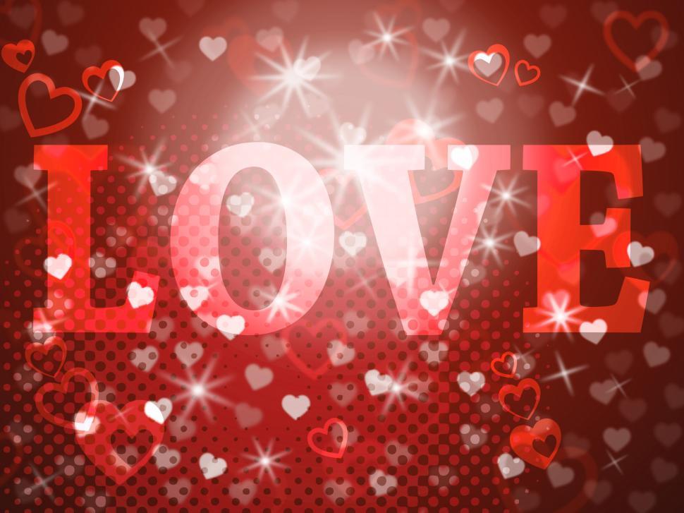 Free Image of Love Word Means Lovers Fondness And Devotion 