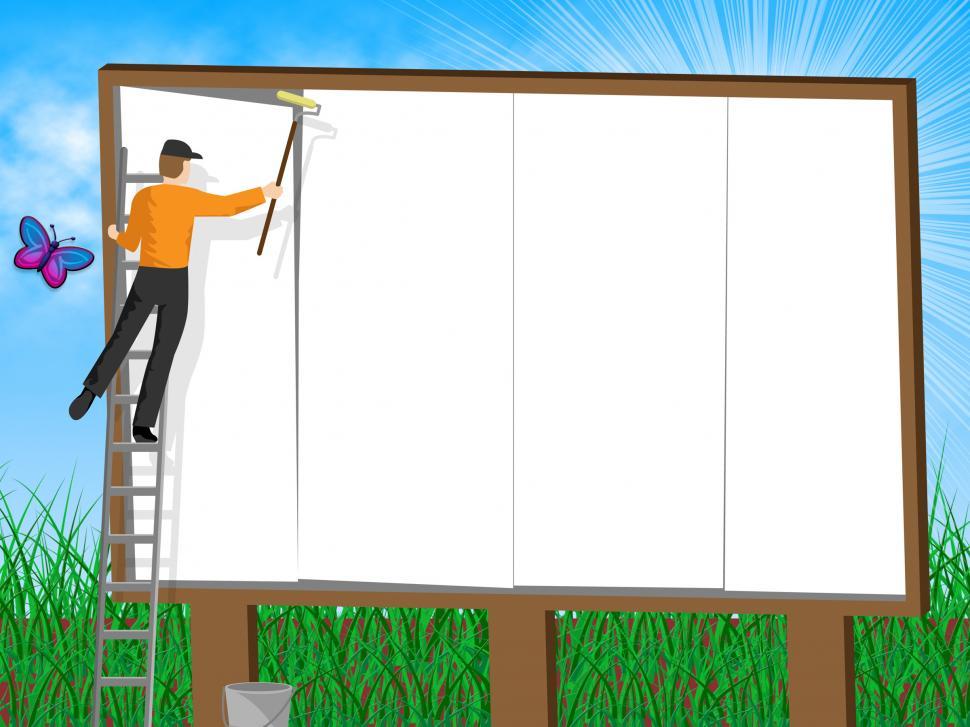 Free Image of Billboard With Copyspace Means Ad Promoting And Sign 