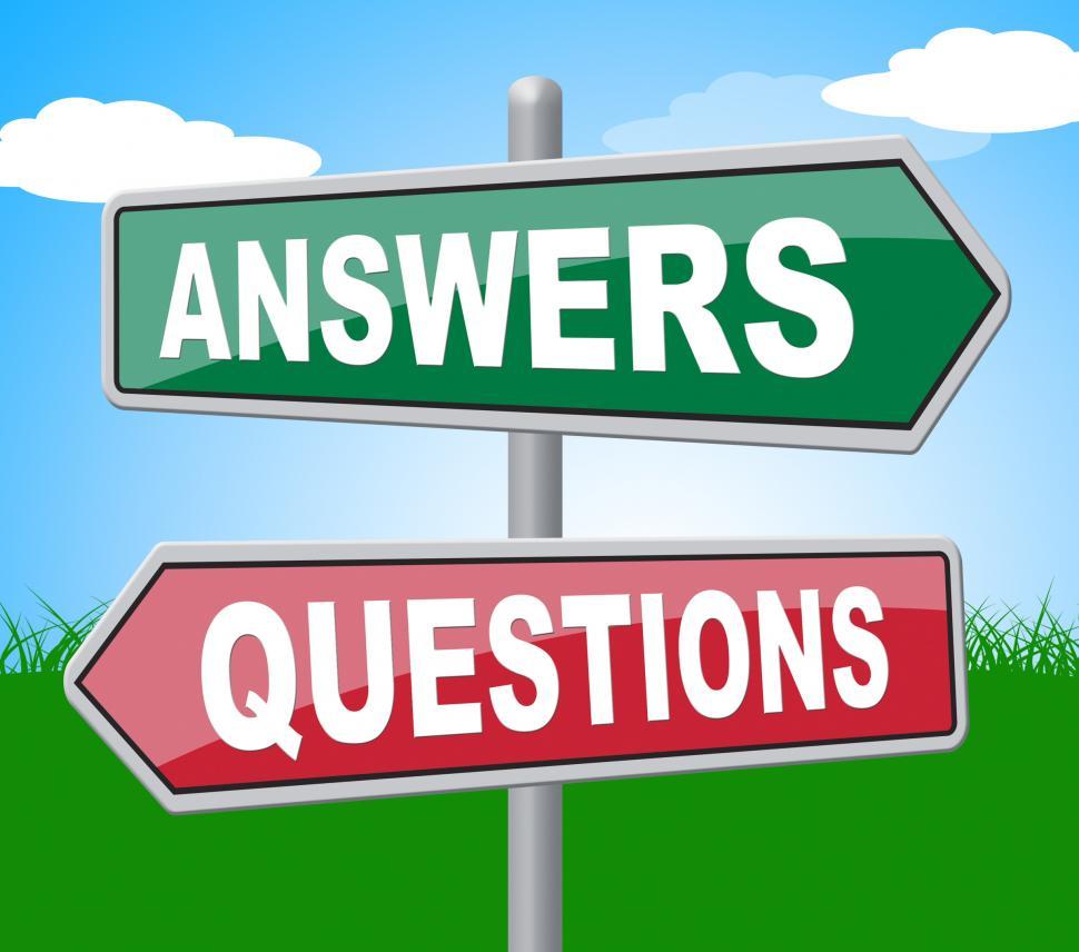 Free Image of Answers Questions Indicates Template Displaying And Answering 