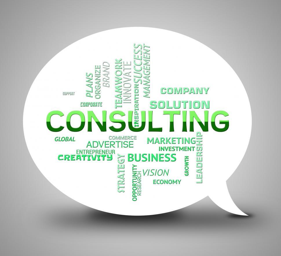 Free Image of Consulting Bubble Shows Seeking Information And Advice 