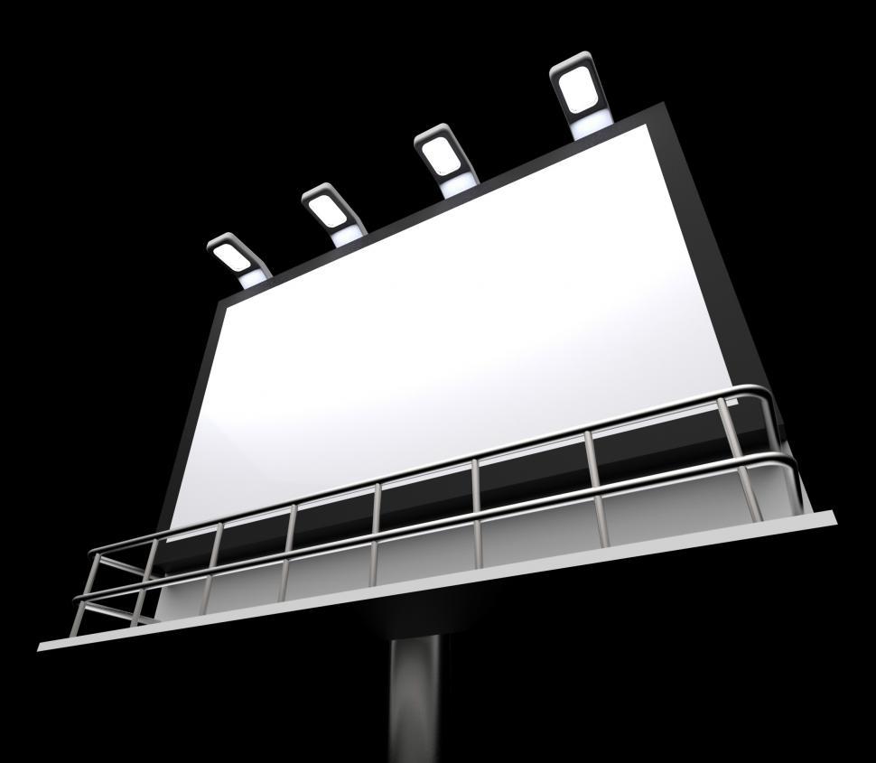 Free Image of Blank Billboard Copyspace Shows Advertising Space 