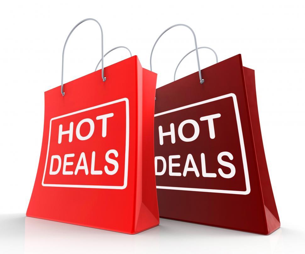 Free Image of Hot Deals Bags Show Shopping  Discounts and Bargains 