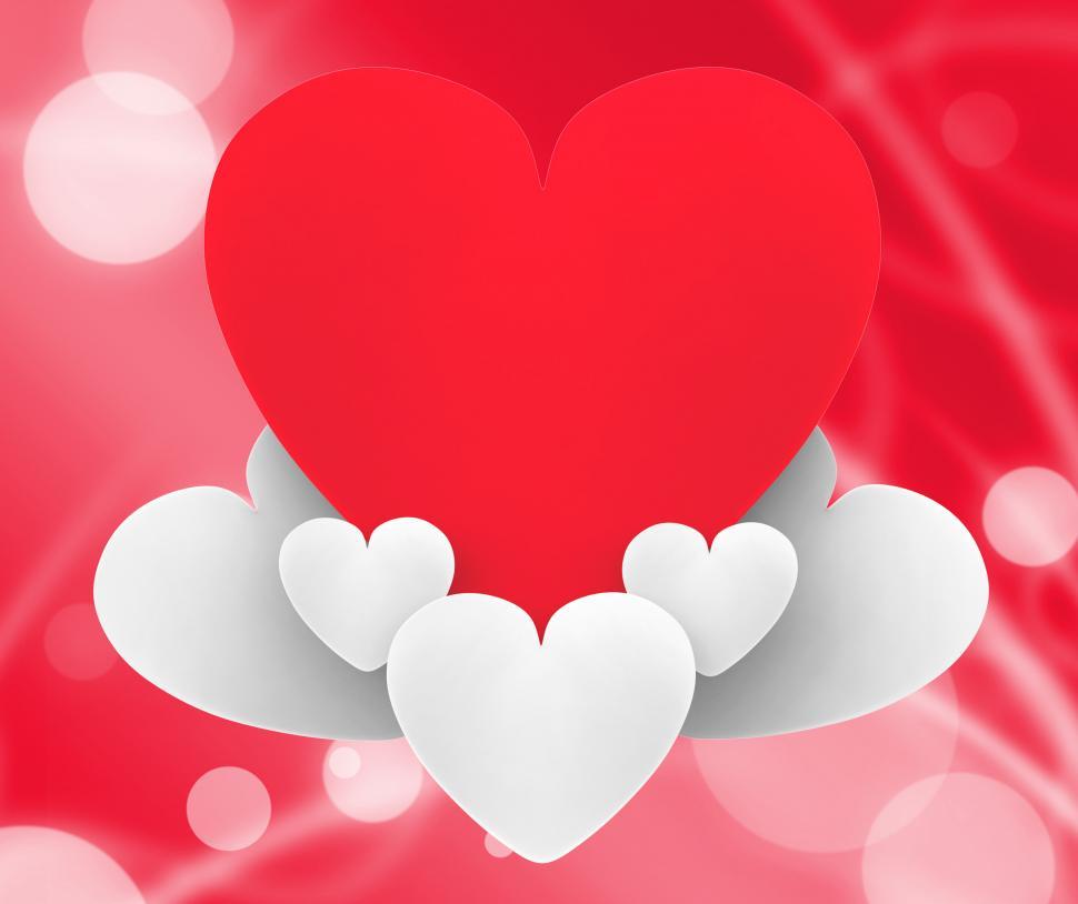 Free Image of Heart On Heart Clouds Means Love Is In The Air 